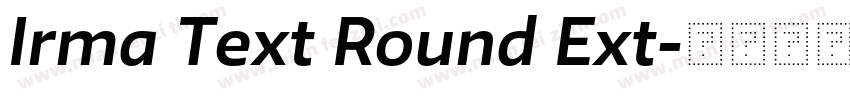 Irma Text Round Ext字体转换